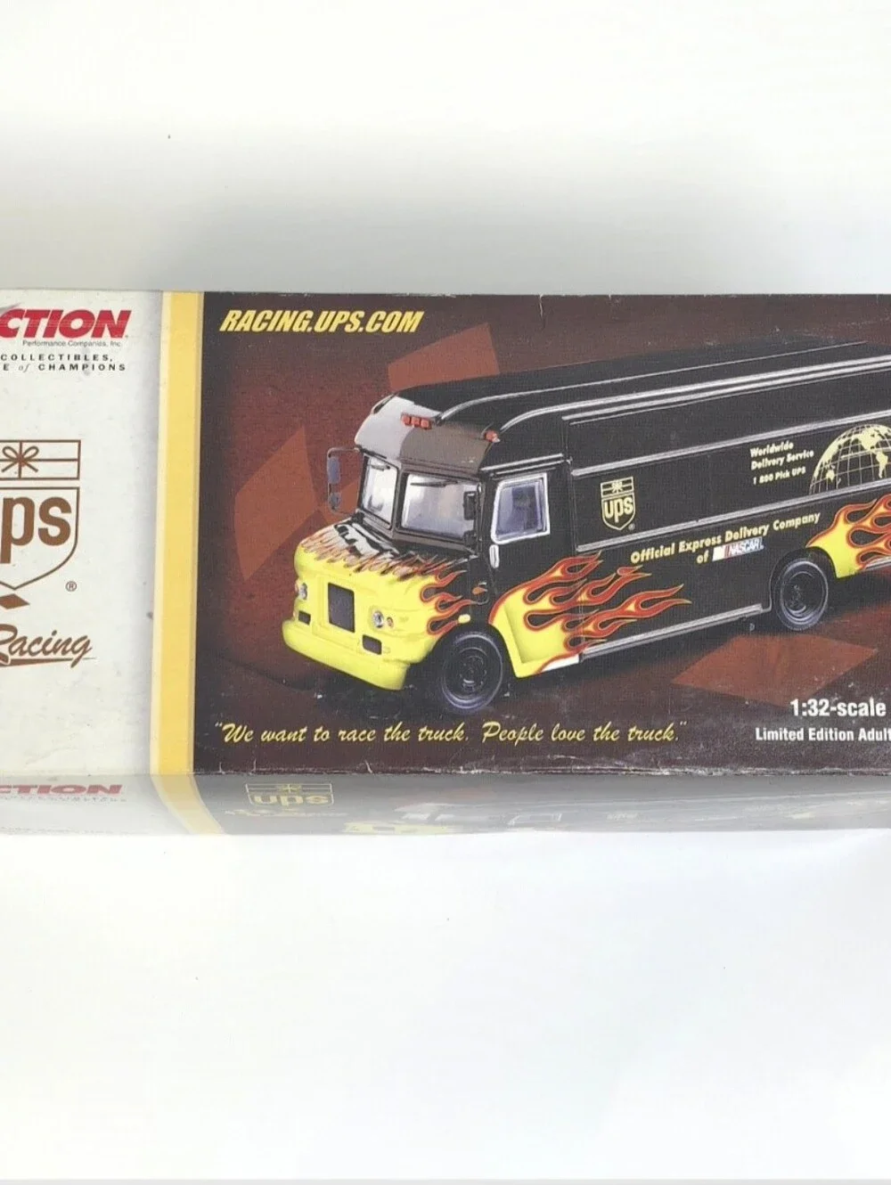 Action UPS Flame Van 2001 Dale Jarrett with Box Nascar 1:32 Truck Diecast